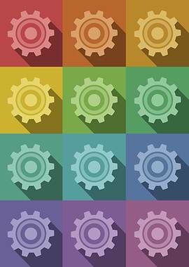 Engineer Gears Pop Art