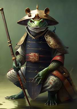 Frog samurai