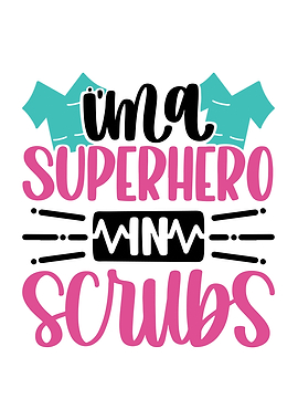 Nurse Superhero In Scrubs