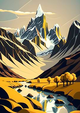 Golden Hues of Patagonia