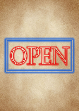 open Sign vintage
