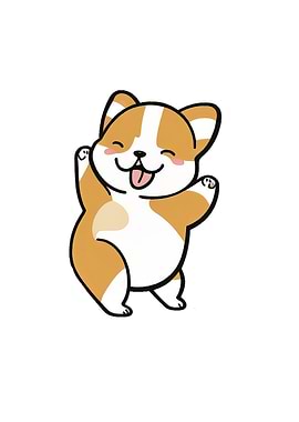 Colorful Dog Dancing