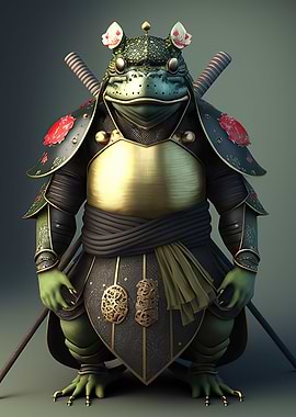 Frog samurai