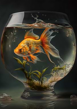 aquarium inside the cup