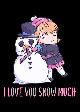 Girl loves the snowman in