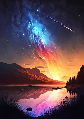 Nebula Lake Landscape