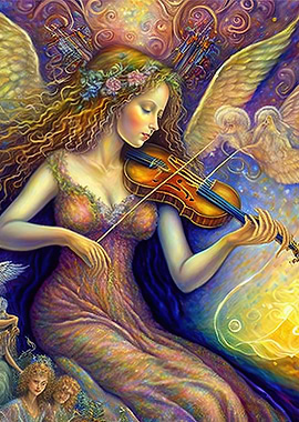 Girl playing guitars