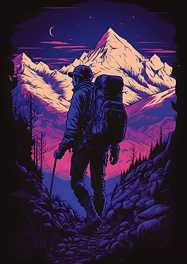 Moutains Explorer at Night