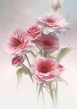 Bouquet of pink flowers