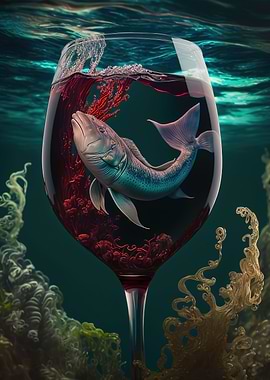 aquarium inside the cup