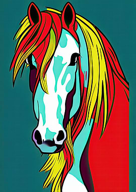 Pop Art Horse 09