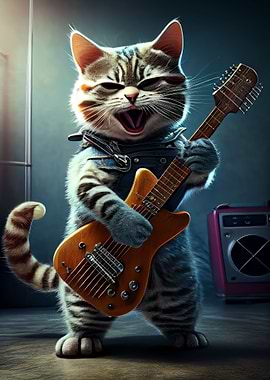 Rock N Roll Cool Cat 7