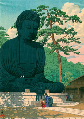 Kawase Hasui Great Buddha