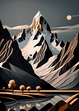 Moon Shadow over Patagonia