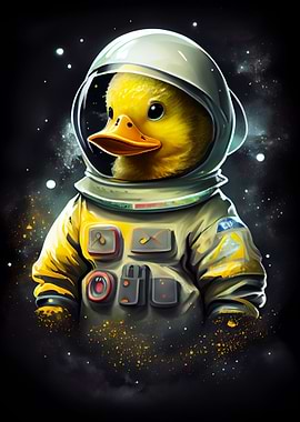Rubber Duck Astronaut