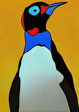 Pop Art Penguin 06