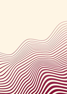 Abstract Line Wave Maroon