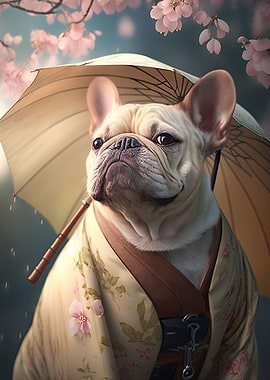 French Bulldog Kimono