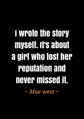 quote Mae west