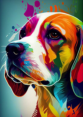 Beagle Colorful