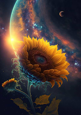 Universe sunflower