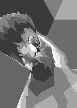 Frizzy hair Bird Gray WPAP