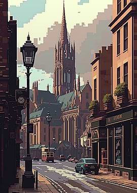 Edinburgh Pixel Art