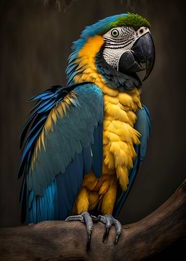 Cute Macaw Parrot