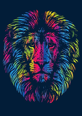 Vibrant Lion