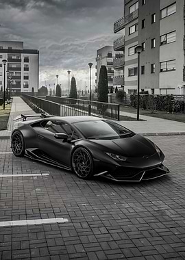 Black Lamborghini Super