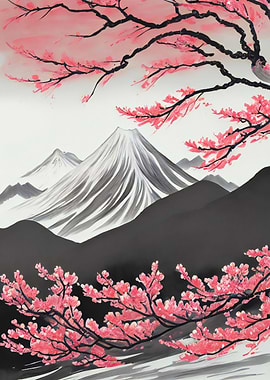 Asian Ink Wash Painting