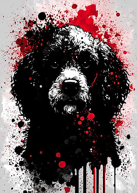 Poodle Ink Portrait