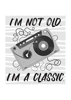 Retro Cassette Quote