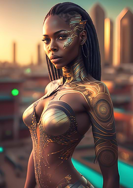 Futuristic African Queen