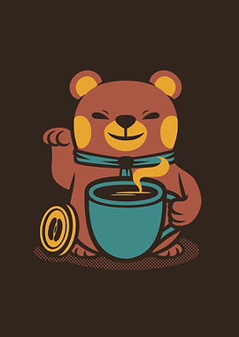 Bear Coffee Manekineko