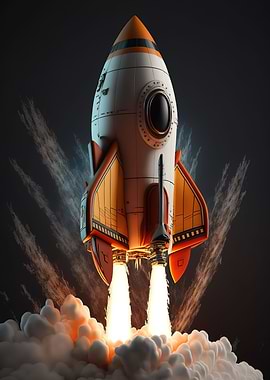 Space Launch Rocket Clouds