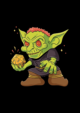 Goblin Orc D20 Dice Design