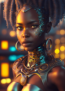 Futuristic African Queen