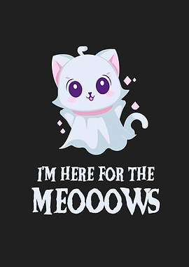 Cute Ghost Kitty Halloween