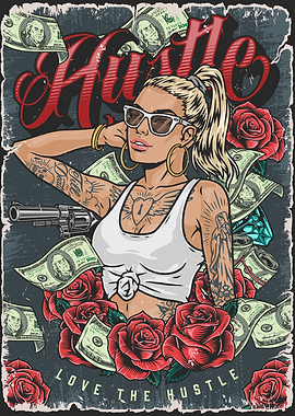 Love The Hustle Girl Money