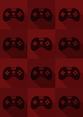 Gamer Controllers Red