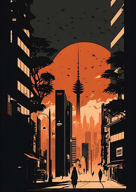 Futuristic Asian City