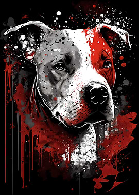 Pit Bull Ink Portrait