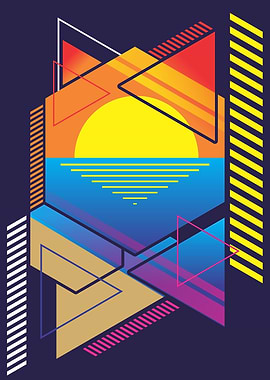 GEOMETRIC SUNSET