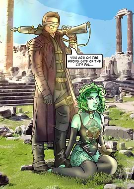 Urban Fantasy Medusa Duo