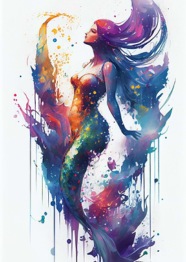 Mermaid Watercolor