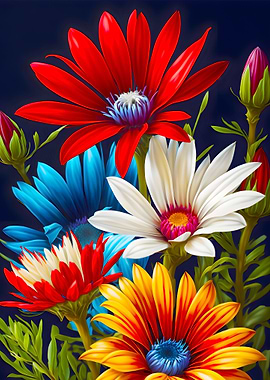 Colorful flowers Painting