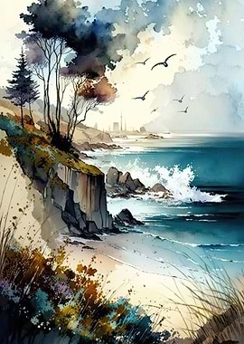 Wild Coastal Landscape
