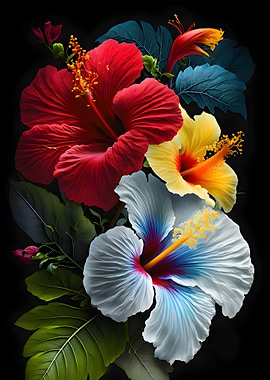 Hibiscus Flower Painting