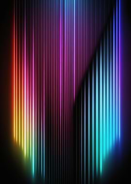 rainbow neon